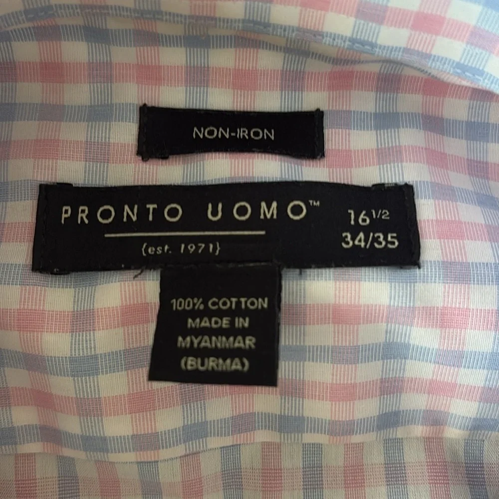PRONTO UOMO man’s shirt. 16.5 (34/35)